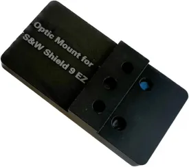 ADE Optic Mounting Plate for SW MP 9 Shield, Shield EZ 30 Super Carry Pistols - Compatible with Holosun 407K/507K, Sig Romeo Zero, RMS, ADE Spike/Nuwa/Apollo, CT1550 Red Dot
