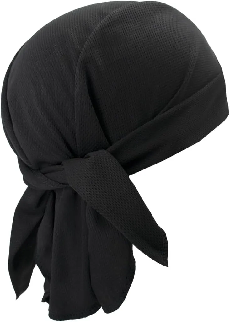Sweat Wicking Do Rags Skull Caps, Cooling Hip Hop Hat, Beanie Durag Motorcycle Head Wrap Doo Rag Liner for Men Women