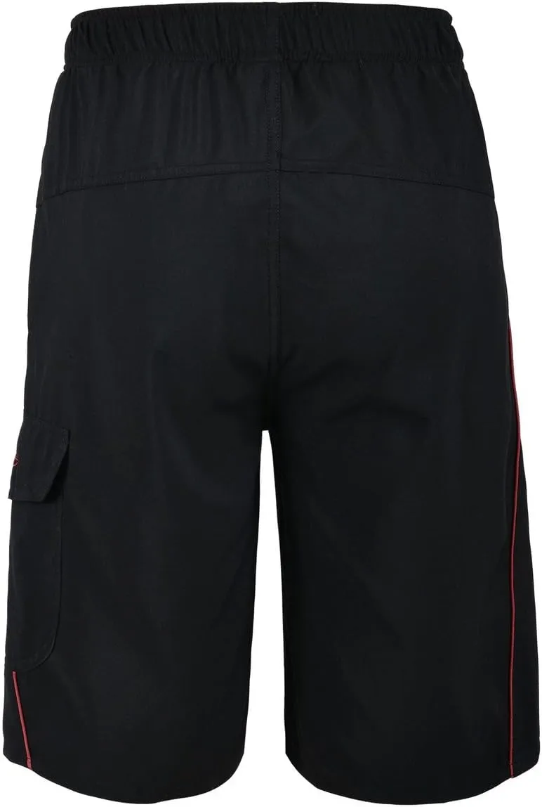 unitop Men's Swimming Trunks Quick Dry Summer Striped Beach Board Shorts with Lining