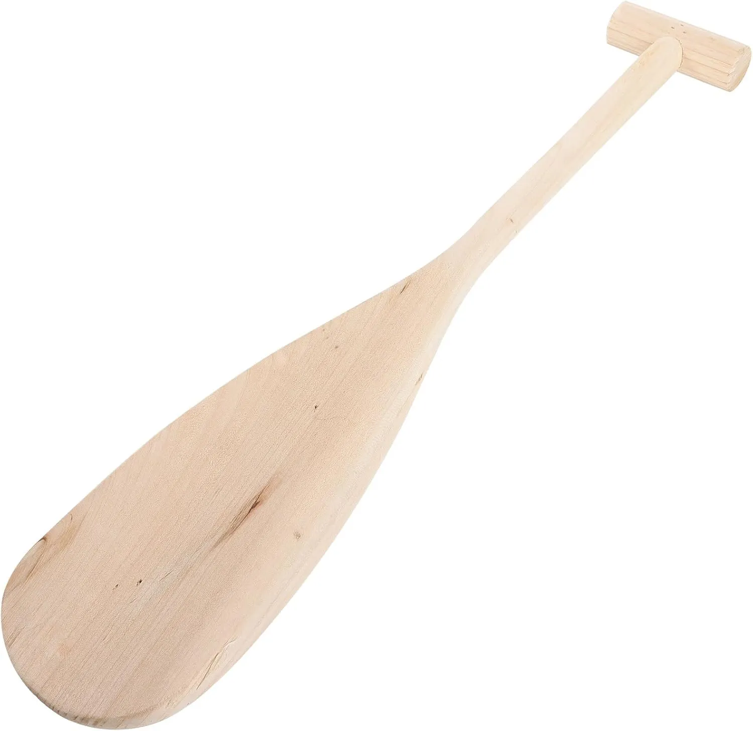 Wooden Canoe Paddle for Boys and Girls 19.5 Inch Boys and Girls Wood Oar Comfortable Grip for Beginners and Professionals